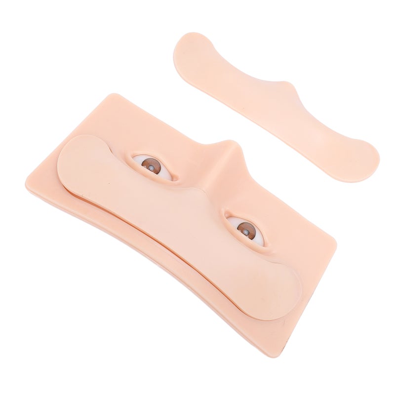 5D Replaceable Eyebrow Tattoo Practice Face Eyeliner Model Permanent Eyebrow Tattoo Makeup Silicone Fake Skin with 20ml Makeup Remover Oil - Image 5