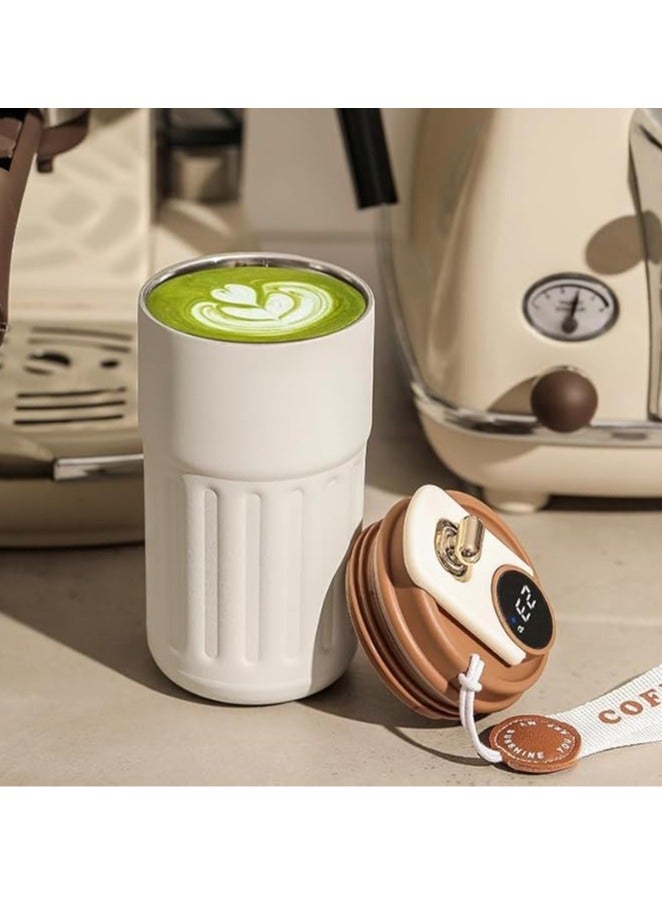 Smart Temperature-Controlled Coffee Mug - Real-Time Display, Food-Grade 316 Stainless Steel, 8-Hour Battery, Leak-Proof, Customizable for Office, Home, Travel, Outdoor  - Image 2