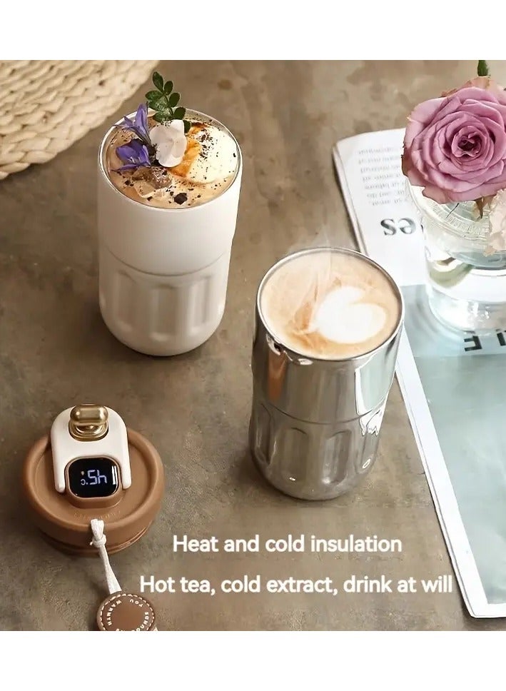Smart Temperature-Controlled Coffee Mug - Real-Time Display, Food-Grade 316 Stainless Steel, 8-Hour Battery, Leak-Proof, Customizable for Office, Home, Travel, Outdoor  - Image 5