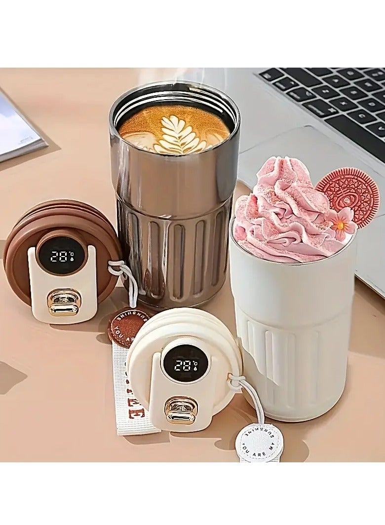 Smart Temperature-Controlled Coffee Mug - Real-Time Display, Food-Grade 316 Stainless Steel, 8-Hour Battery, Leak-Proof, Customizable for Office, Home, Travel, Outdoor  - Image 4