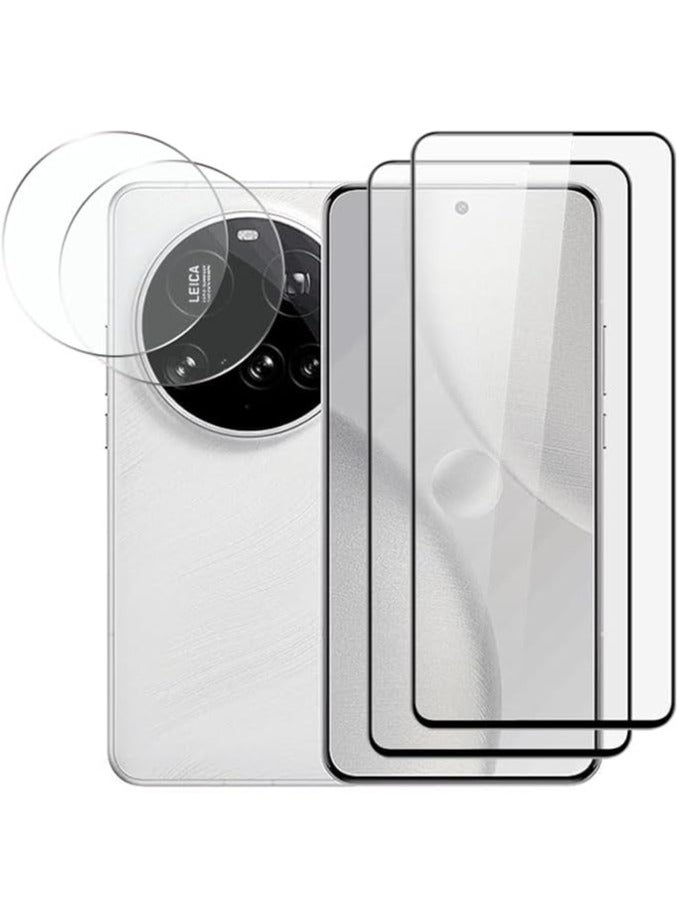 General Compatible with Xiaomi 15 Ultra Protection film, [2 Pack] Full Screen Protective Film, [2 Pack] HD Clear Tempered Glass Camera Protection Film  - Image 1