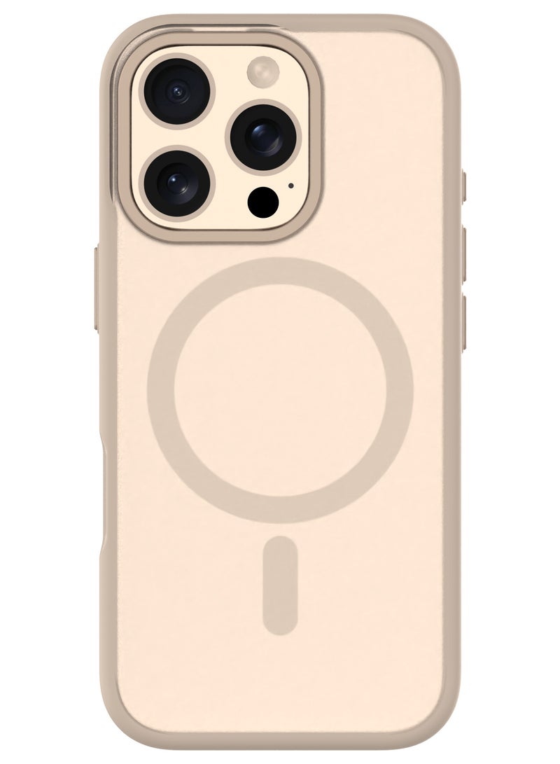 كيودوس حافظة QDOS HYBRID SOFT + SNAP متوافقة مع iPhone MagSafe، حافظة مزدوجة رفيعة للغاية مع حماية من السقوط من الدرجة العسكرية 3M (Desert Titanium، iPhone 16 Pro) - Image 3