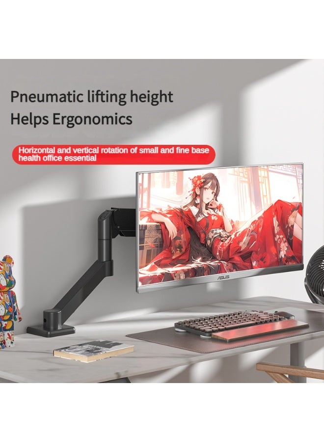 Single Monitor Mount Arm Fits Monitor up to 32 Inch, Monitor Desk Mount Holds 4.4-19.8lbs Computer Screen, Full Motion Gas Spring Monitor Desk Mount, VESA Mount ﻿ - Image 2