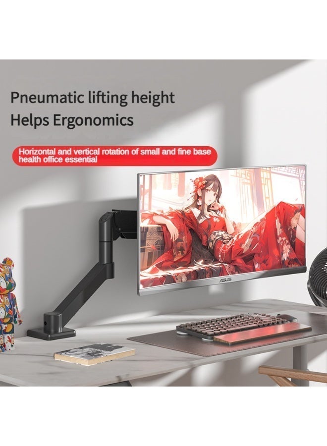 حامل شاشة مفردة للشاشات حتى 32 بوصة، حامل طاولة يتحمل أوزان 4.4-19.8 رطل، حامل غازي متكامل الحركة، متوافق مع نظام VESA - Image 5