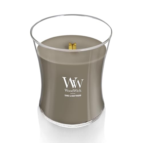 WoodWick Sand & Driftwood Gifts for Women and Men, 9.7 oz Medium Hourglass Candle with Crackling Wick - Image 2