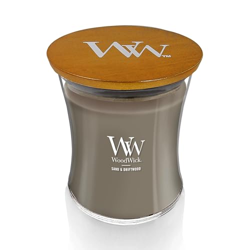 WoodWick Sand & Driftwood Gifts for Women and Men, 9.7 oz Medium Hourglass Candle with Crackling Wick - Image 3