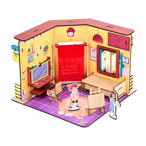 Webby DIY Wooden Artists Playhouse | Multifunctional Studio Cum Bedroom Doll House Set for Boys and Girls - Image 1