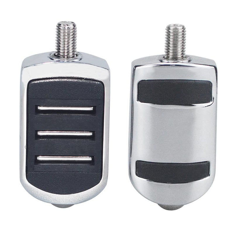 ONETK Pair of Streamliner Style Shifter Pegs fits for Harley Davidson All models Road King Street Glide Sport Glide Electra Glide Iron 883 1200 XL1200 XL883 Softail touring Forty-Eight Fat Bob,Chrome