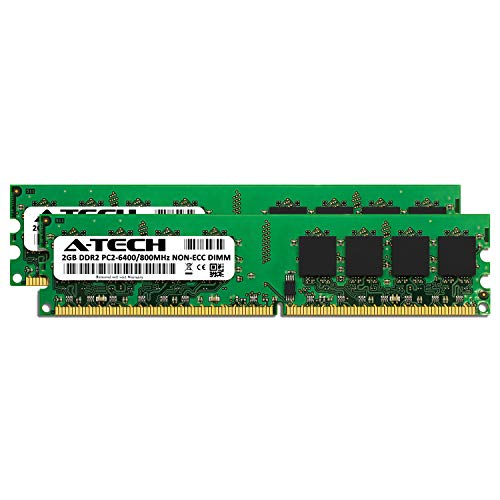 A-Tech 4GB (2 x 2GB) Memory RAM Kit for Dell OptiPlex 960, 760, 755, 745, 740, 360, 330, 160, (MT, DT, SFF, USFF) - DDR2 800MHz PC2-6400 Non-ECC DIMM Modules - Image 2