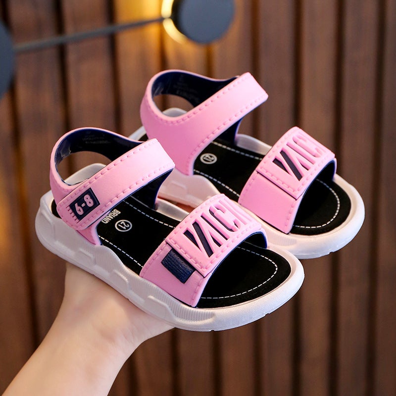 New summer soft soled non slip children's shoes, children's beach sandals - Image 1