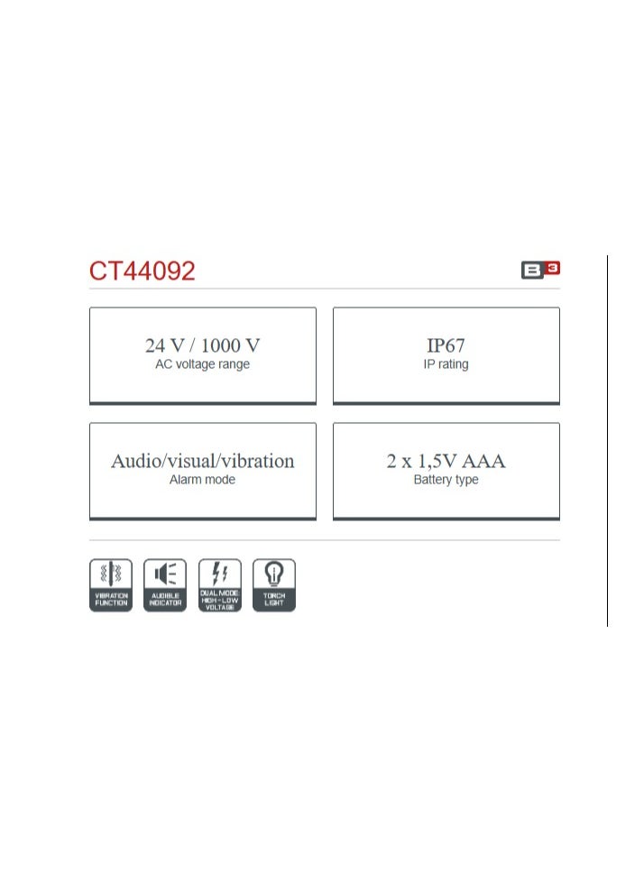 Crown Crown Electric Current Detector Light - Vibration CT44092  - Image 4