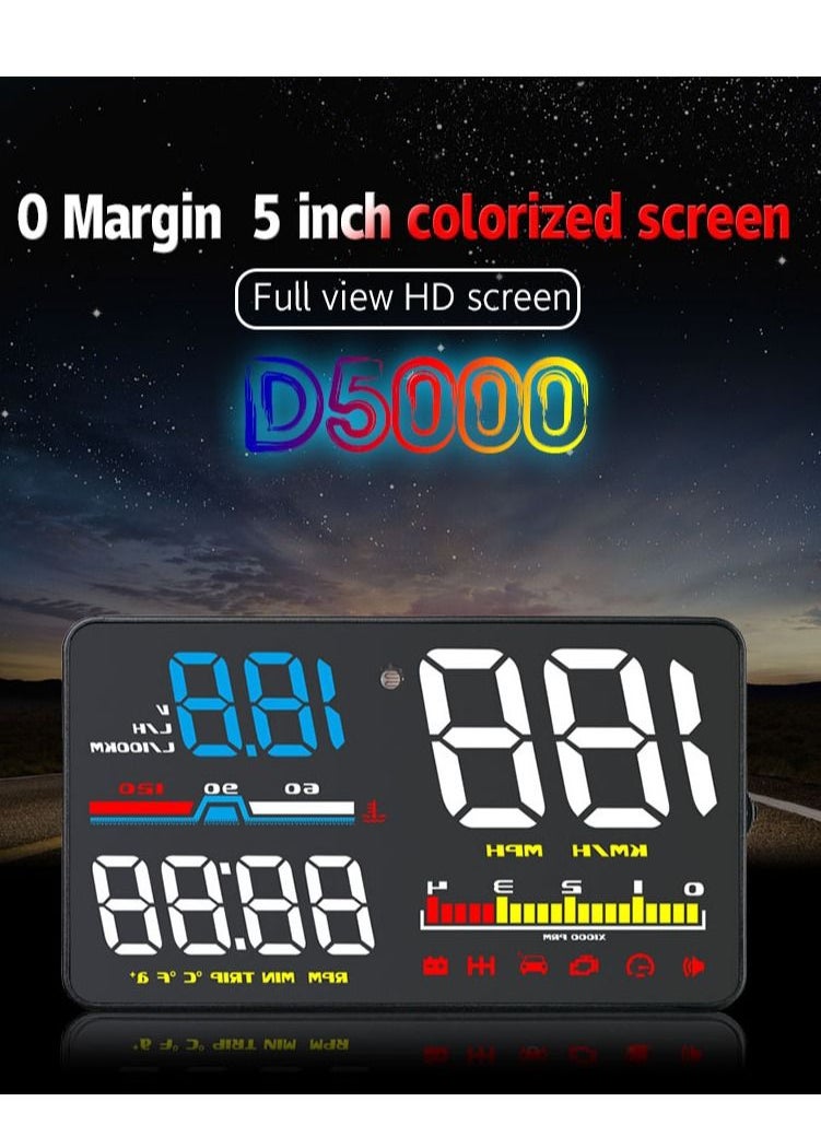 GULFLINK Head Up Display(HUD) Vehicle Speed Meter D5000