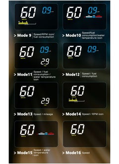 GULFLINK GULFLINK Head Up Display(HUD) Vehicle Speed Meter D5000  - Image 4