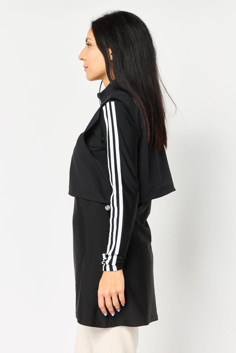 adidas Originals Women Sportswear Fit Long Sleeve Outdoor Top, Black - Image 4