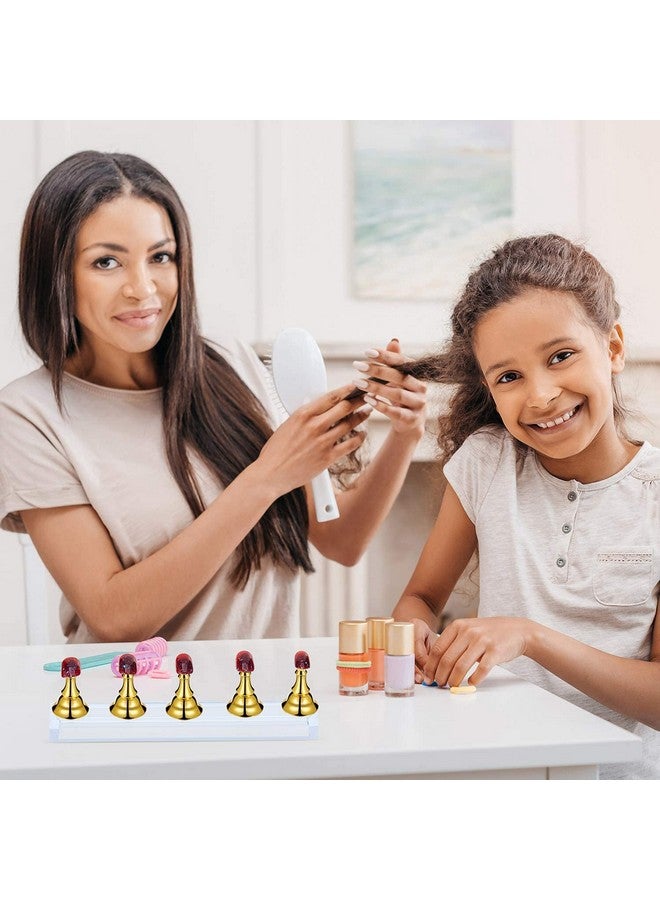 Brille Bee Magnetic Acrylic Nail Display Stand Set, Nail Tip Practice Holders, DIY Fingernail Art Stand, Manicure Tool - Image 5