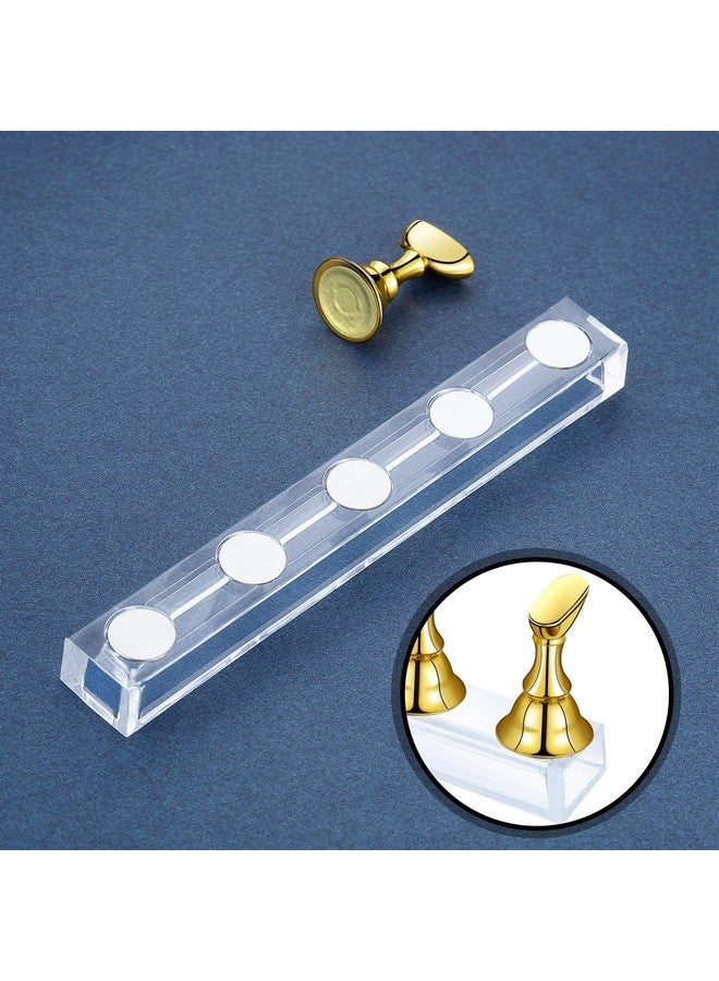 Brille Bee Magnetic Acrylic Nail Display Stand Set, Nail Tip Practice Holders, DIY Fingernail Art Stand, Manicure Tool - Image 3