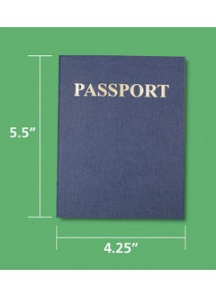 Hygloss Products Blank Passport Book Fun Pretend Activity For Kids Great For Classrooms & Parties Imaginary Travel Little Travelers Pocket Journal 24 Blank Pages 4 ¼” X 5 ½” 1 Book  - Image 4