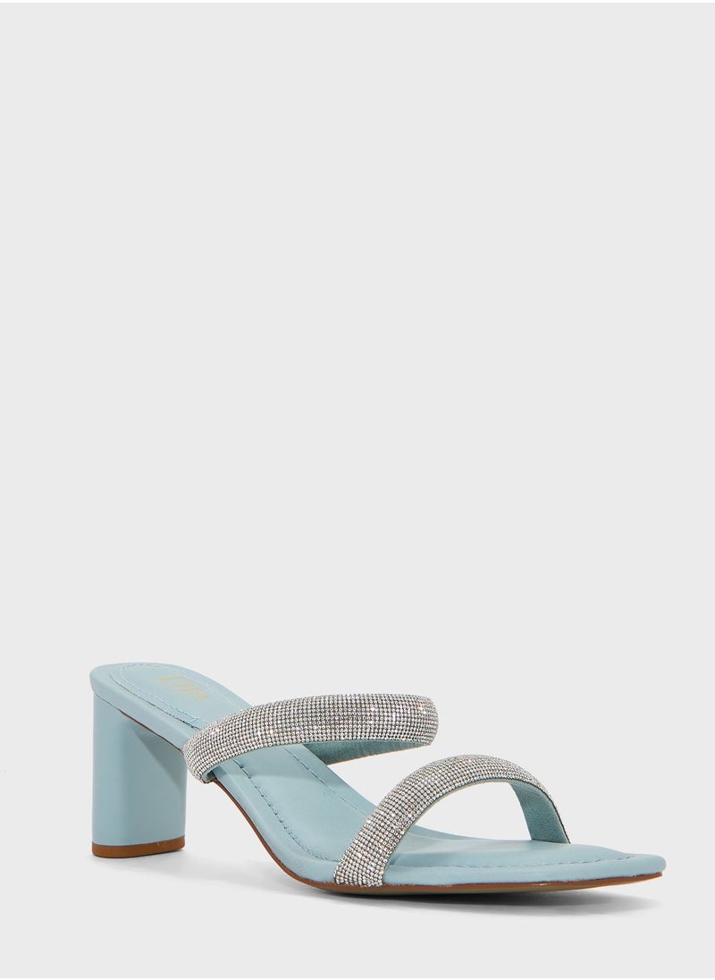 Ella Limited Edition - Diamante Double Strap Mule Sandal - Image 1