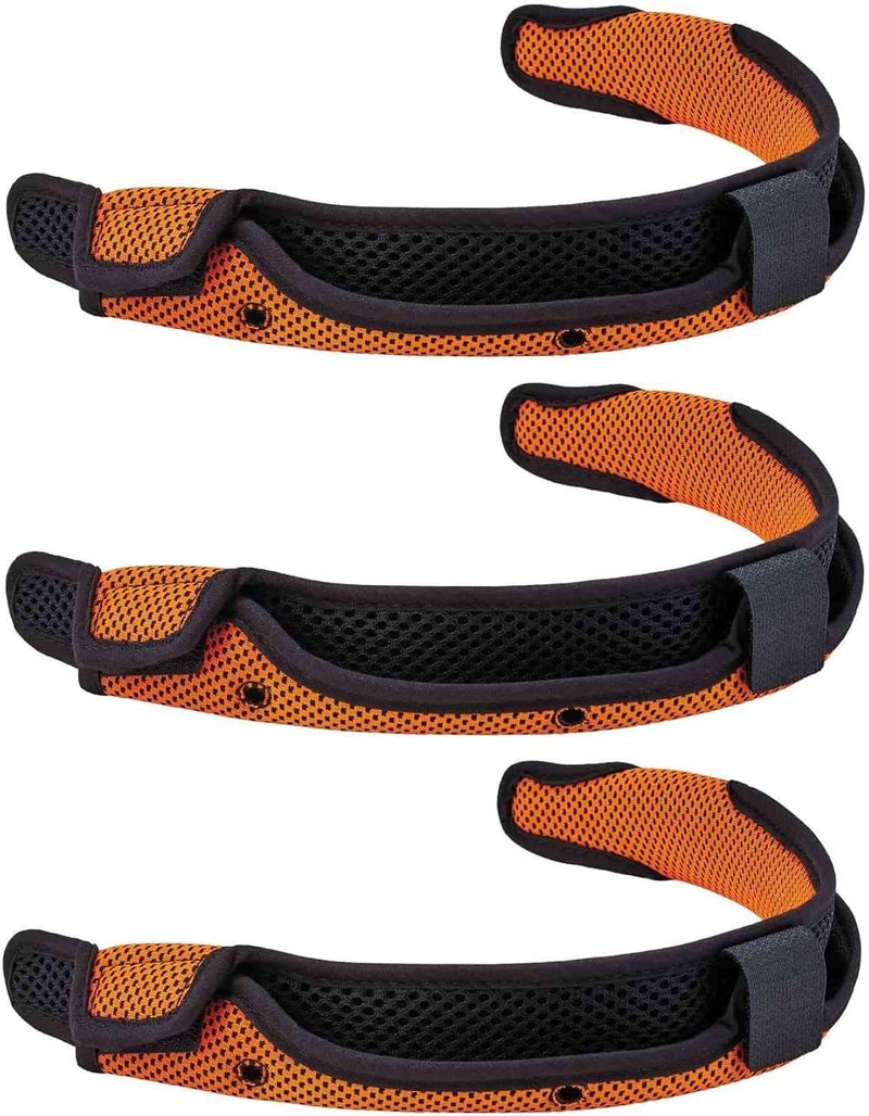 Ergodyne  60194 Hard Hat Sweatband Replacement Pack Includes 3 Skullerz 8984Orange - Image 1