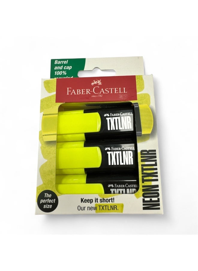 قلم تمييز FC TXTLNR Mini 3 x Yellow BL
