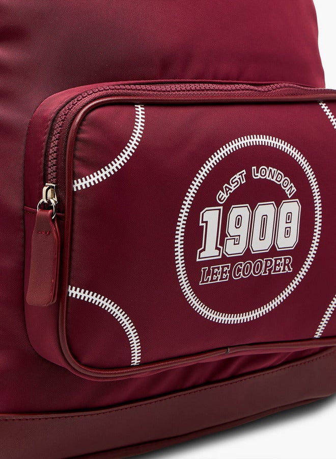 لي كوبر حقيبة ظهر مطبوعة بأحزمة قابلة للتعديل وإغلاق بسحاب - Image 4