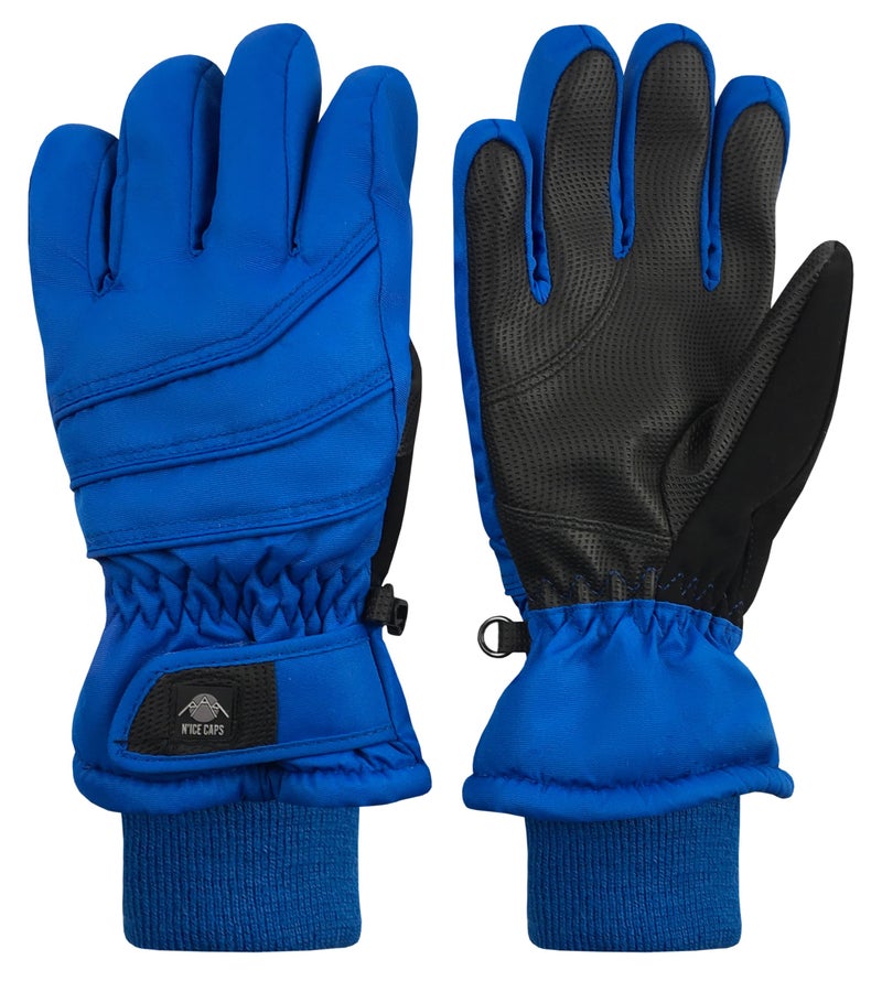 N'Ice Caps Kids Waterproof Winter Thinsulate Warm Gloves (Royal, 9-10 Years) - Image 1