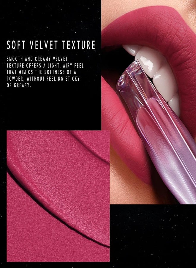 TIMEPHORIA Nebula Velvet Lip Cream, Nude Brown Lip Stain Tint, Velvet Matte Finish, Lightweight Soft Cream Texture, Blurs Lip Lines, High Pigment Transfer-Proof Long-Lasting Liquid Lipstick 02 Aurora - Image 5