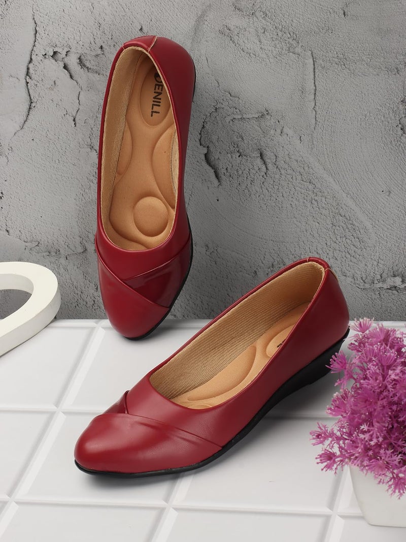 Denill Womens Cheery Red Ballet Flat 8 UK - Image 3