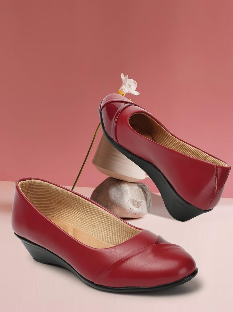 Denill Womens Cheery Red Ballet Flat 8 UK - Image 2