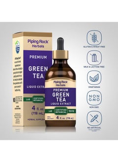 Piping Rock Piping Rock Green Tea Extract Liquid | 4 Fl Oz | Premium Herbal Supplement | Vegetarian | Alcohol Free | Non-GMO, Gluten Free  - Image 3