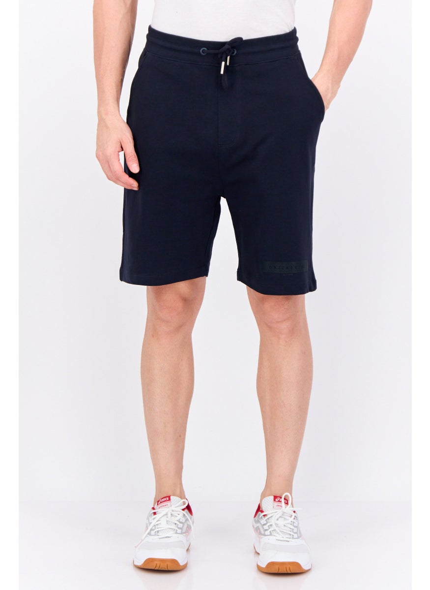 Gazzarrini Men Brand Logo Basic Short, Navy  - Image 1