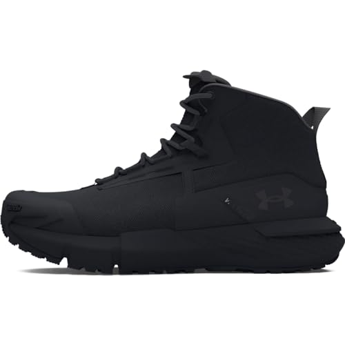 Under Armour Men's Charged Valsetz Mid, (001) Black/Black/Jet Gray, 10, US - Image 5