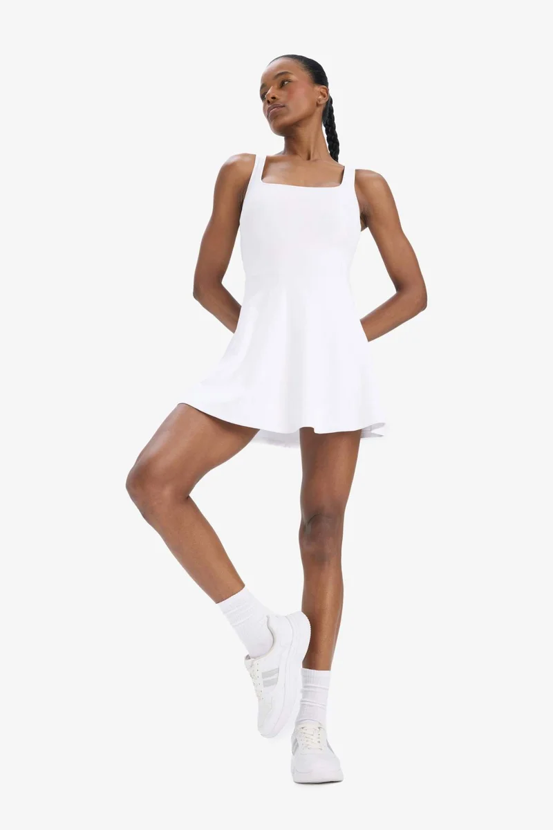 Defacto  DeFactoFit Standard Fit Thick Strappy Short Tennis Dress for Women | Best Price UAE