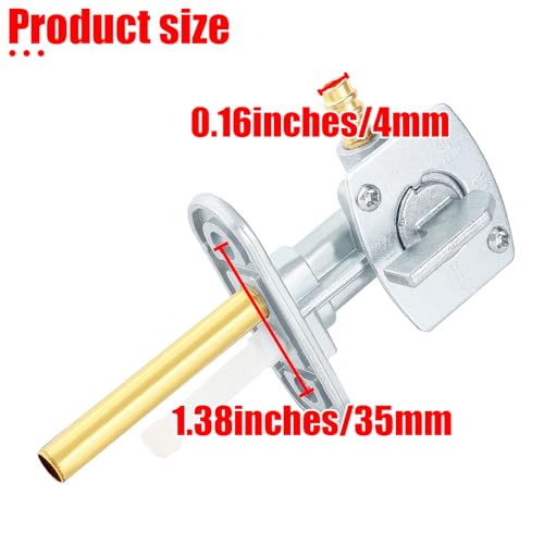 YOFMOO Fuel Gas Petcock Valve Switch Compatible with Polaris Big Boss Euro Magnum Norwegian Outlaw Predator Scrambler Sport Sportsman Swedish Trail Blazer Boss 250 300 350L 400 400L 425 500 525 XR50 - Image 3