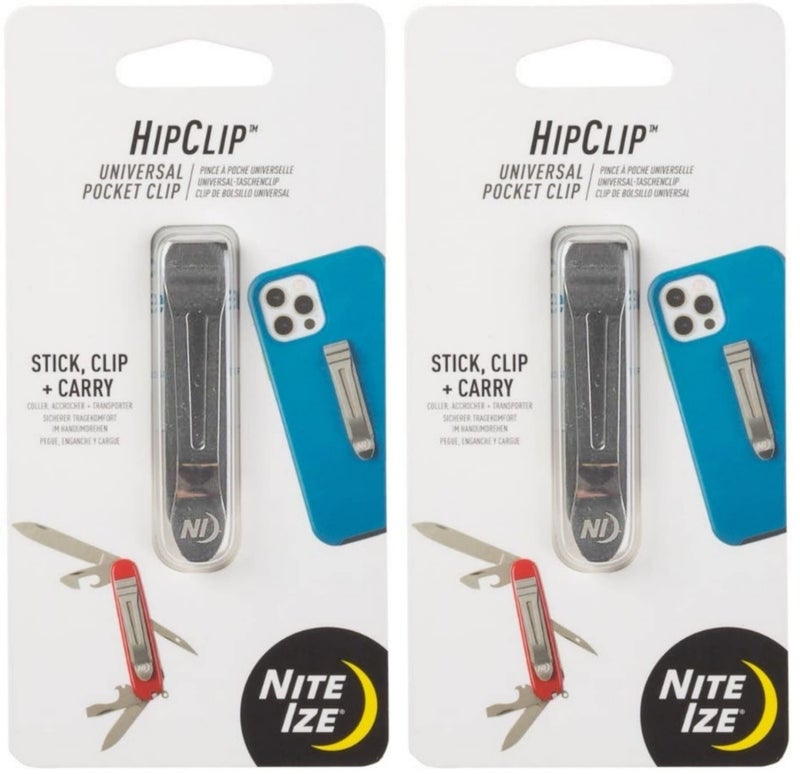 Nite Ize HipClip Lightweight Stainless Steel Universal Adhesive Clip (2-Pack)2 - Image 1