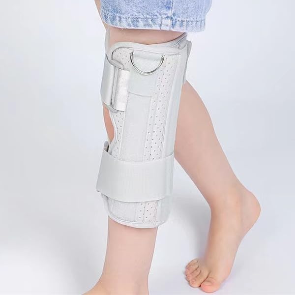 RousuMedi Pediatric Leg Immobilizer Kids Knee Brace Support Child Knee Fixed Splint Leg Fracture Splint Knee & Leg Immobilizer/Knee Brace (X-Small) - Image 3