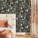 MuralPeel Vintage Dark Black Fairy Forest Animals Mushroom Fox Owl Peel and Stick Wallpaper Self Adhesive Removable Easy Peel Off Stick on Wall Paper for Bedroom Cabinet Renter Friendly - Image 2