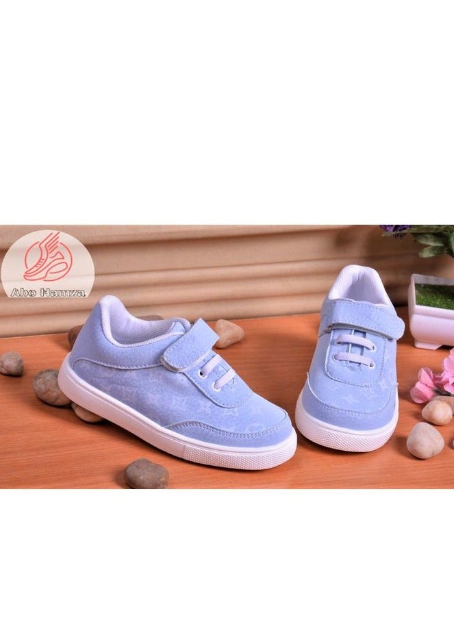 Flat Sneaker Shoes Casual For Kids - Light Blue  - Image 1