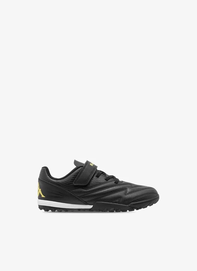 Kappa BLACK Boys' Quilted Football Shoes with Hook and Loop Closure for Men | Best Price UAE