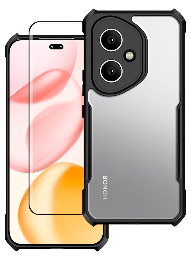 For Honor 400 Case and Screen Protector Accessorise, Camera Lens Protection Back Cover, TPU + PC Shockproof Bumper Mobile Phone Case, Anti-Yellowing Slim Fit Protective Casing - Image 1