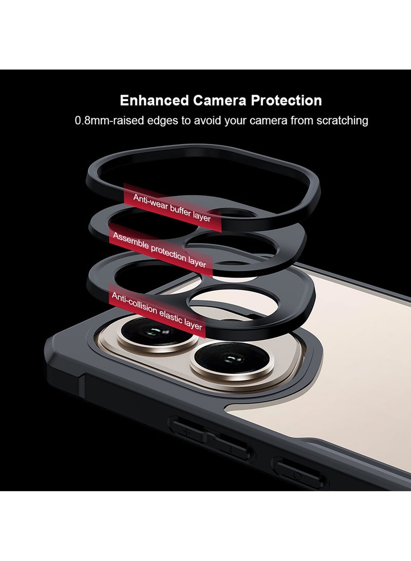 For Honor 400 Case and Screen Protector Accessorise, Camera Lens Protection Back Cover, TPU + PC Shockproof Bumper Mobile Phone Case, Anti-Yellowing Slim Fit Protective Casing - Image 4