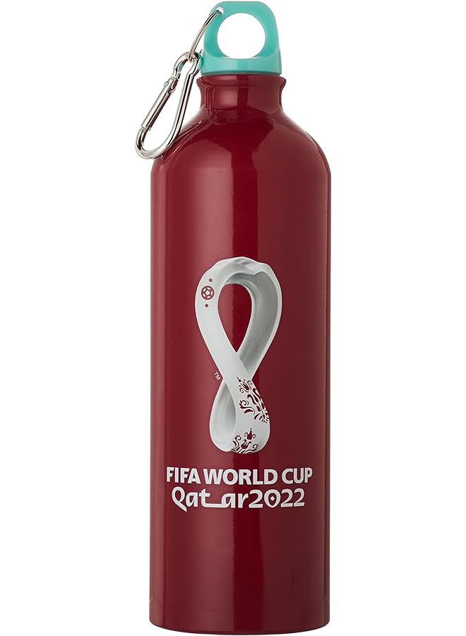فيفا زجاجة مياه ألومنيوم مطبوعة برسومات جرافيكية سعة 750 مل كستنائي - Image 1