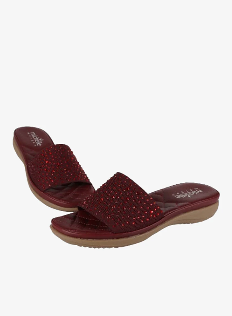 Michelle Morgan Bordo 092-2501 Michelle Morgan Ladies Casual Sandals 214ZD132 Bordo for Women | Best Price UAE