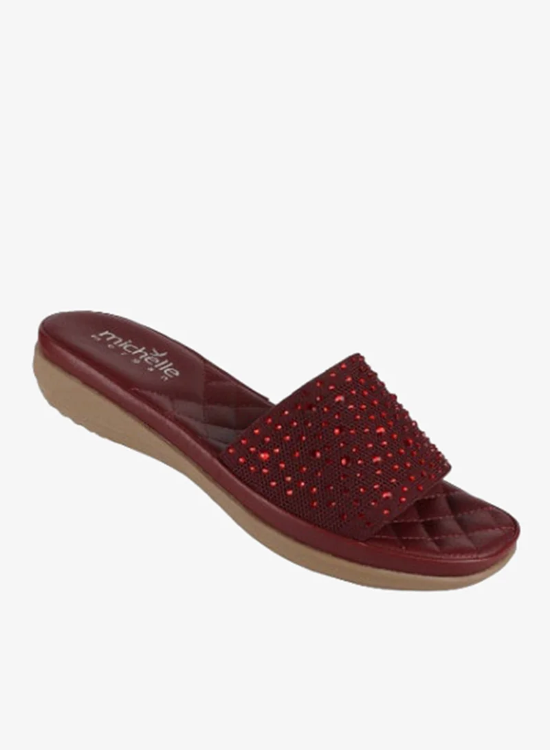 092-2501 Michelle Morgan Ladies Casual Sandals 214ZD132 Bordo