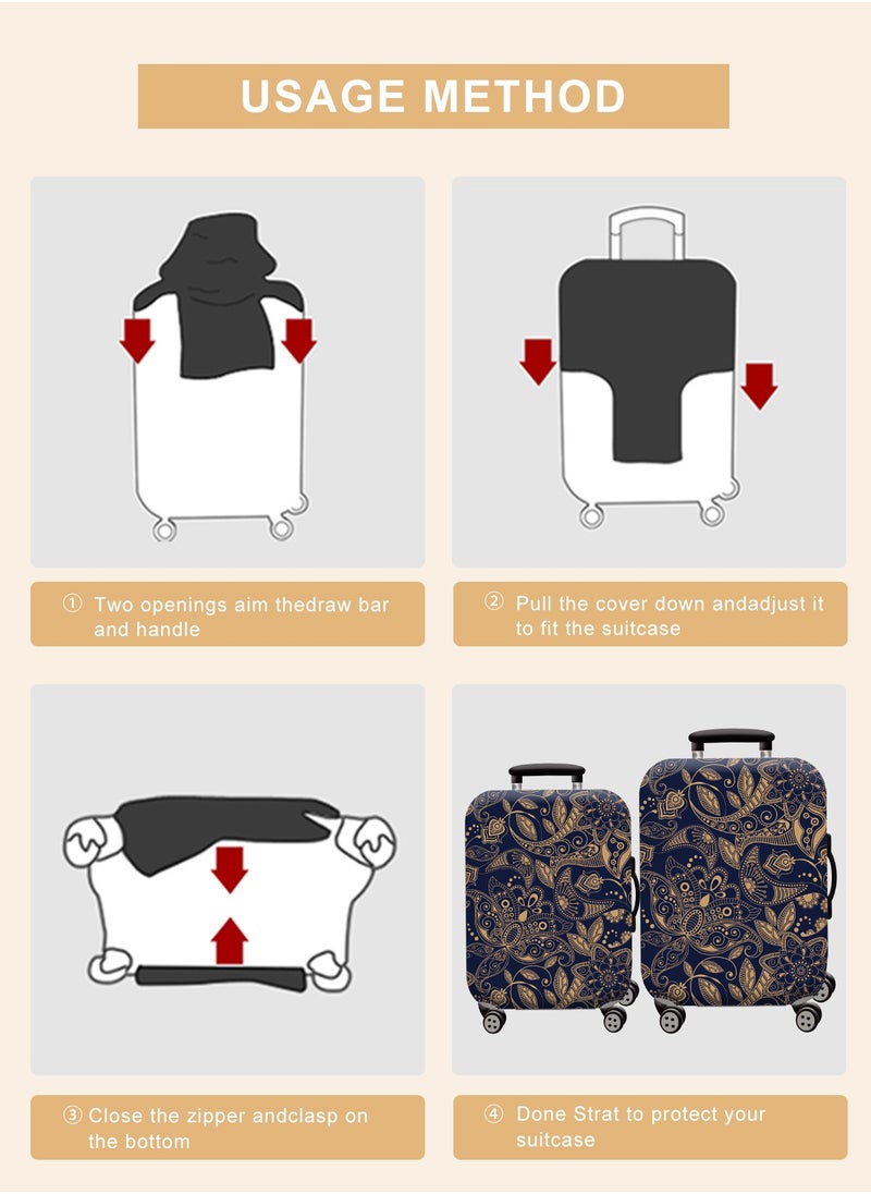 URbazaar Elastic Travel Luggage Cover Travel Suitcase Protective Cover for Trunk Case Apply to luggage Suitcase Cover  - Image 5