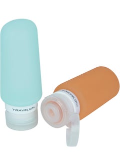 Travelon Set Of 2 Smart Tubes, 3 Ounce, Orange/Blue, One Size