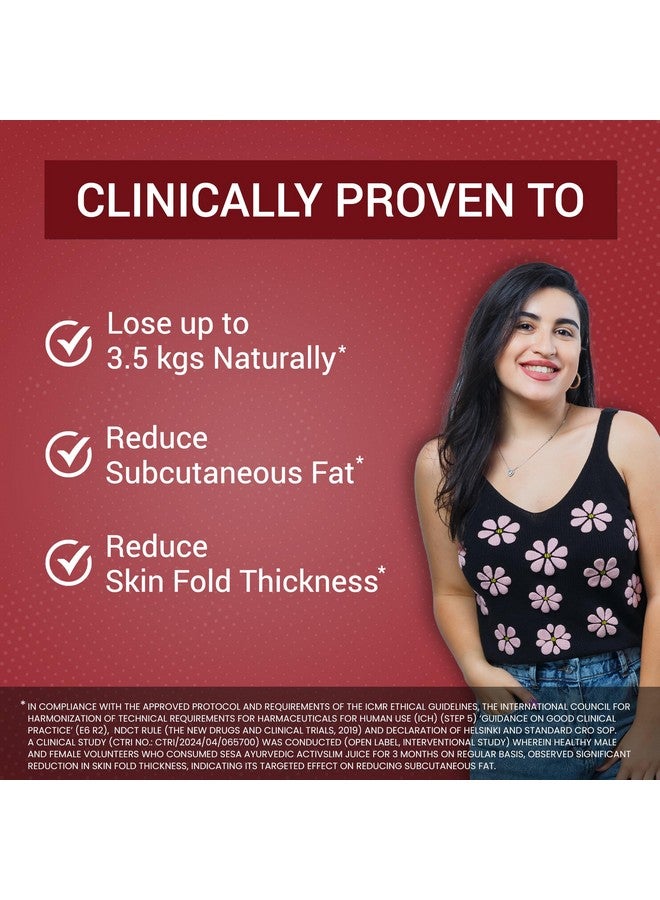 Sesa SESA Ayurvedic Activslim Juice 1 Lt Helps in Weight Management Made with Apple Cider Vinegar Healthy Diet Drink Active Slim, No added Sugar, Colour or Flavour (1 Lt) - Image 4