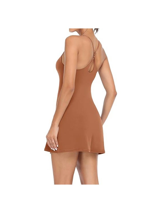 High-end Sports Dress with Chest Pad Outdoor Casual Fitness Running Quick-drying Golf Tennis Dress  - Image 1