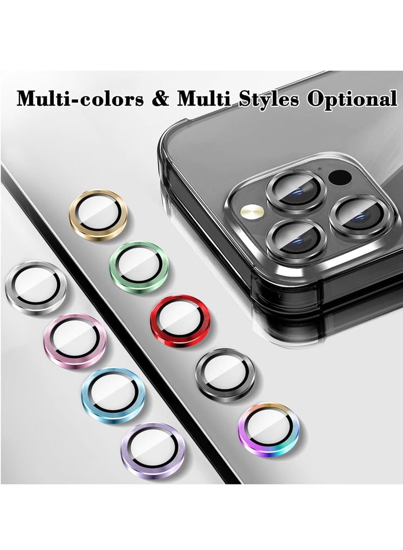 ELTRAZONE Camera Lens Protector for iPhone 16 Pro/iPhone 16 Pro Max – Tempered Glass Camera Cover with Automatic Alignment Metal Rings, HD Anti-Scratch Protection – Black - Image 2