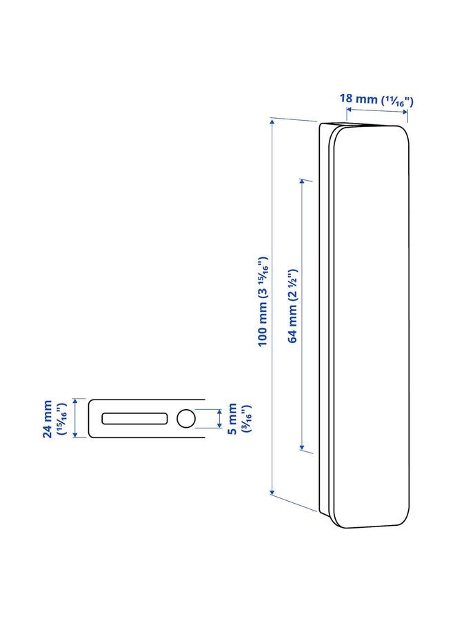 زبون مقبض، أنثراسايت، 100 مم - Image 5